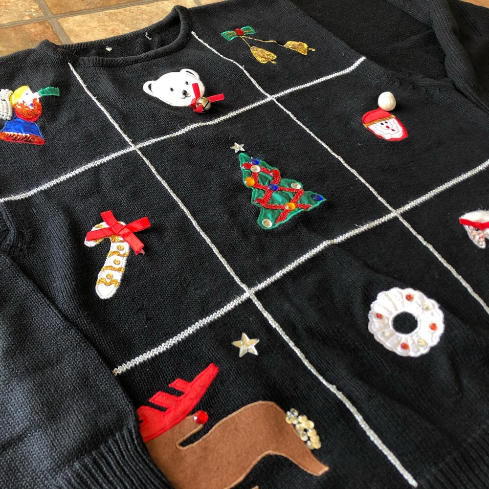 Oversized vintage ugly Christmas sweater